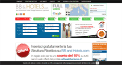 Desktop Screenshot of bb-and-hotels.com