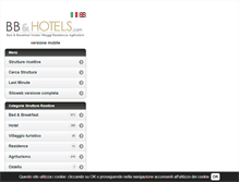 Tablet Screenshot of bb-and-hotels.com